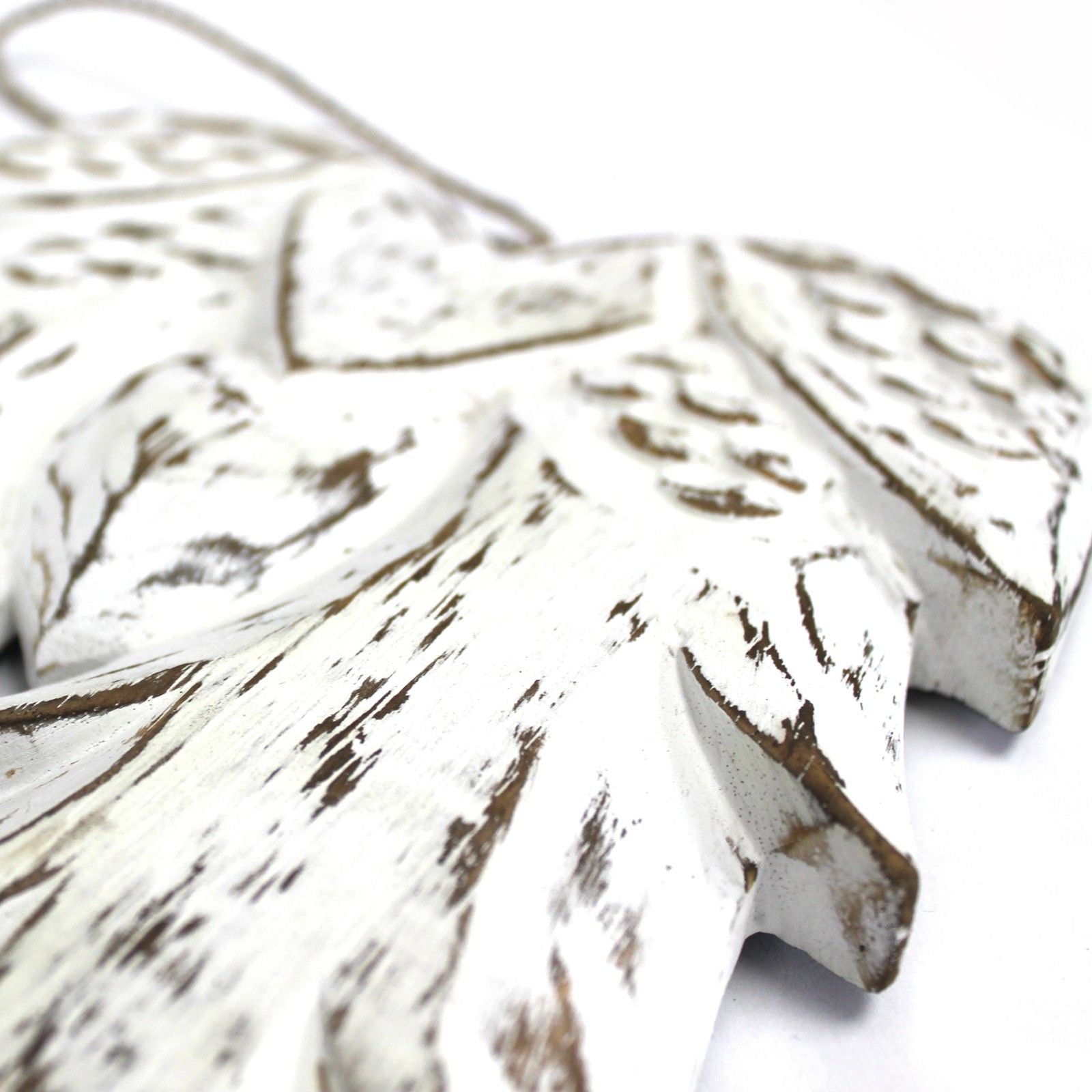 Double Angel Wing Distressed Hand Crafted