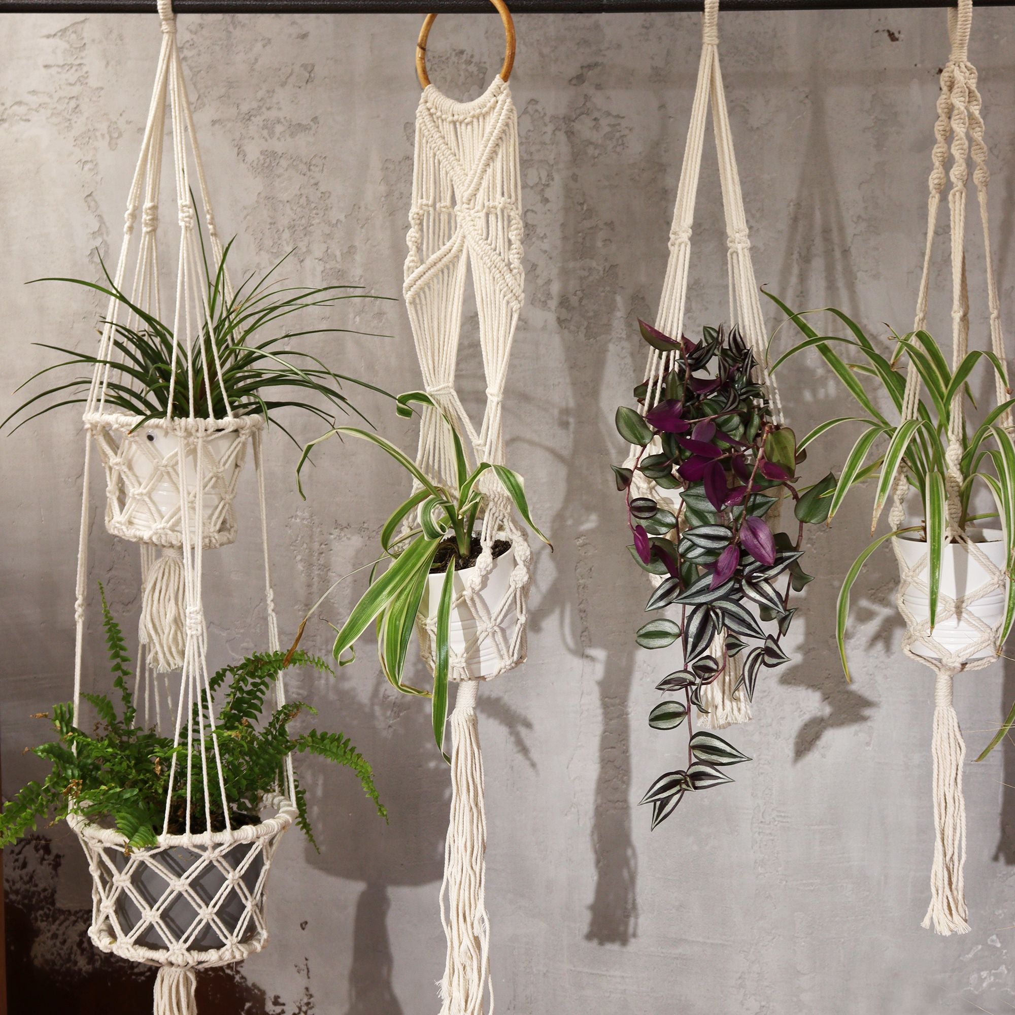Double Pot Holder Macrame Handmade