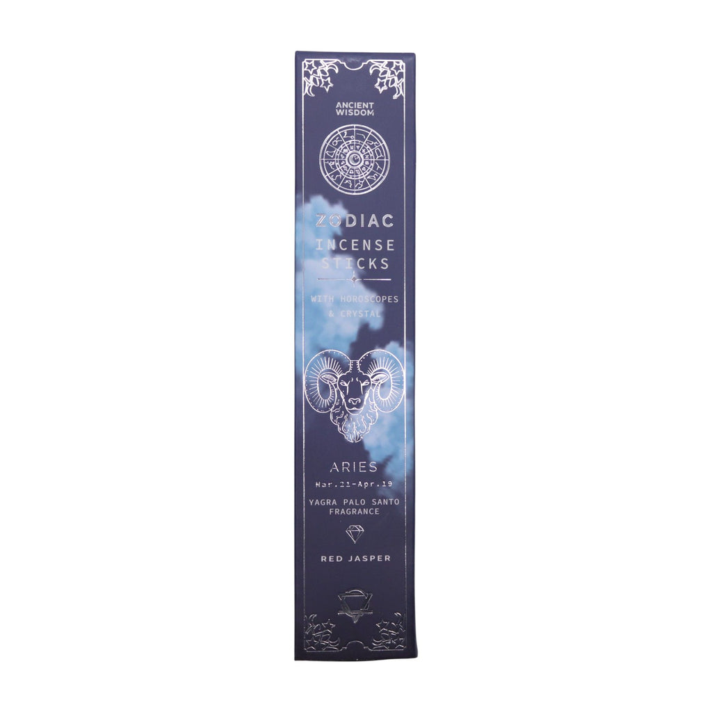 Pisces Zodiac Incense Sticks Aquamarine Gemstone Crystal Giftset