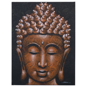 Buddha Copper Brocade Art Painting