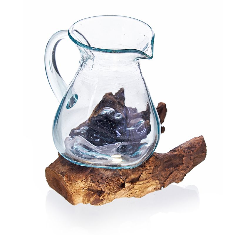 Molten Glass on Wood - Water Jug & Ornament
