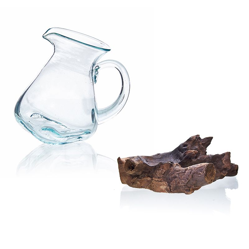 Molten Glass on Wood - Water Jug & Ornament