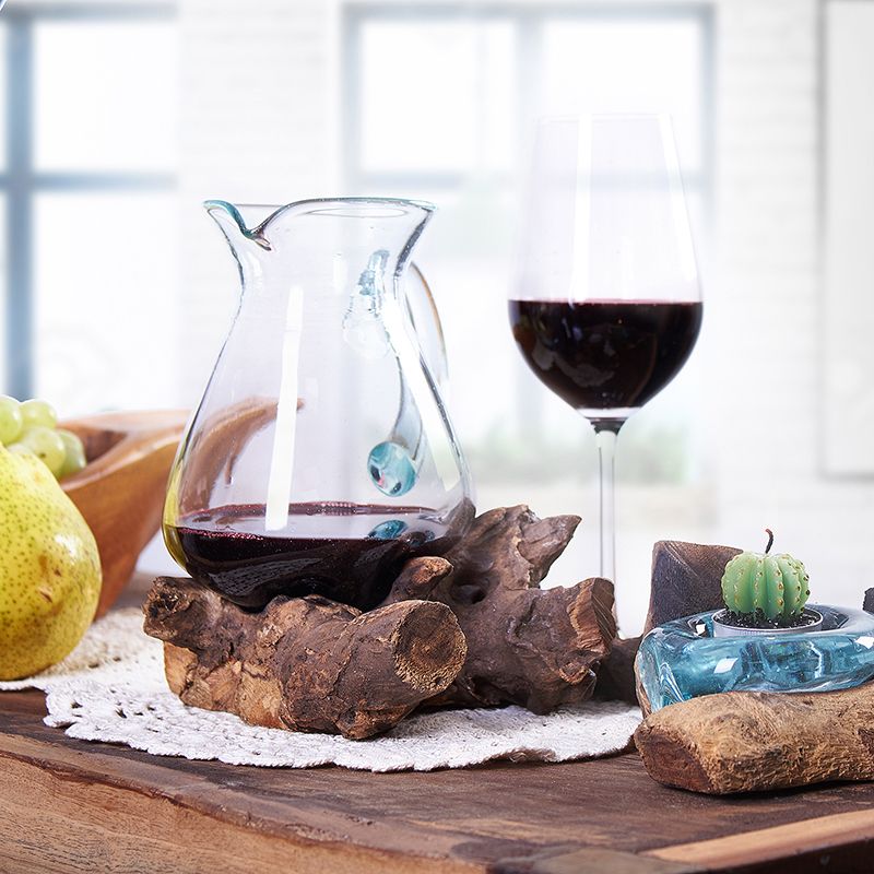 Molten Glass on Wood - Water Jug & Ornament