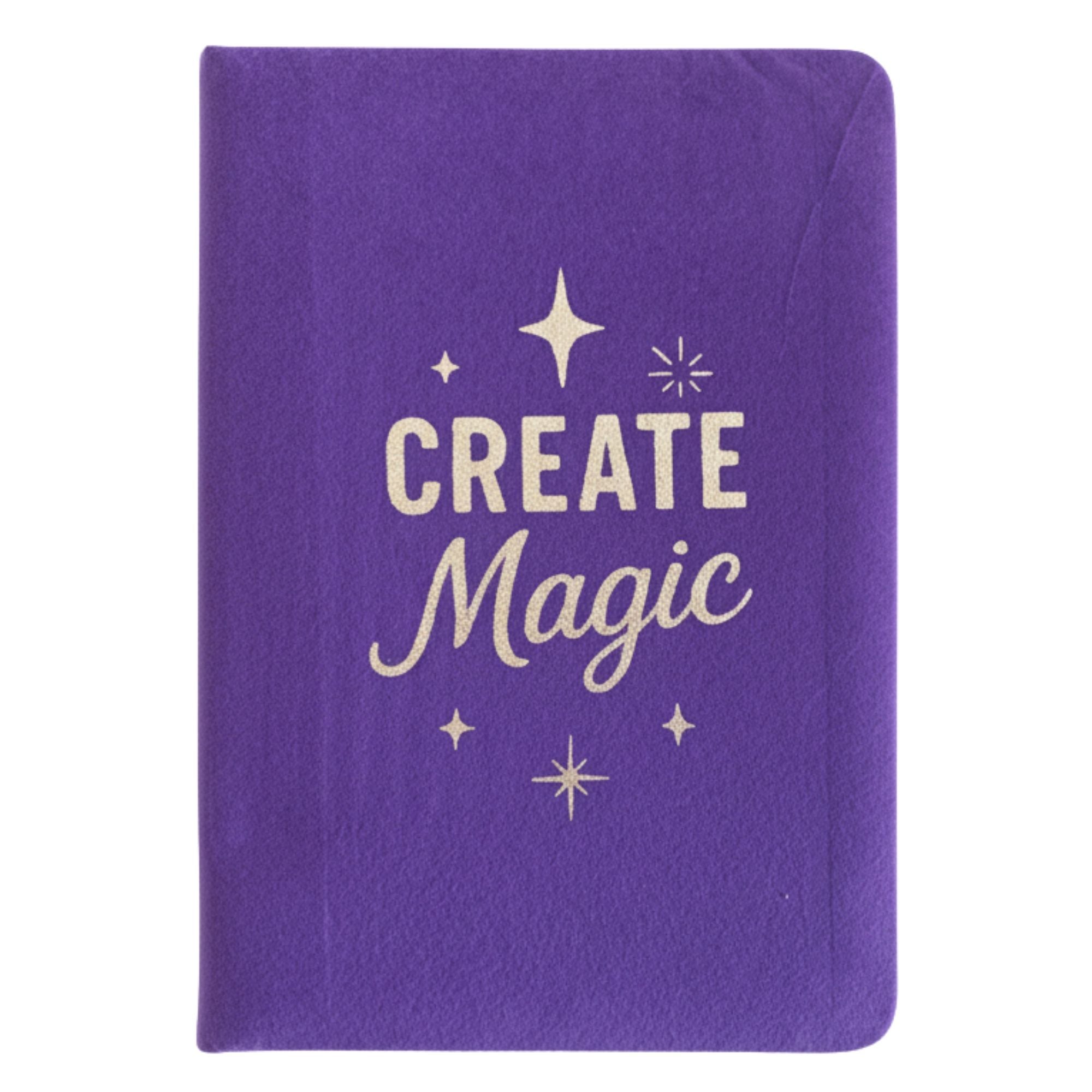 Purple Velvet Notebook - Create Magic