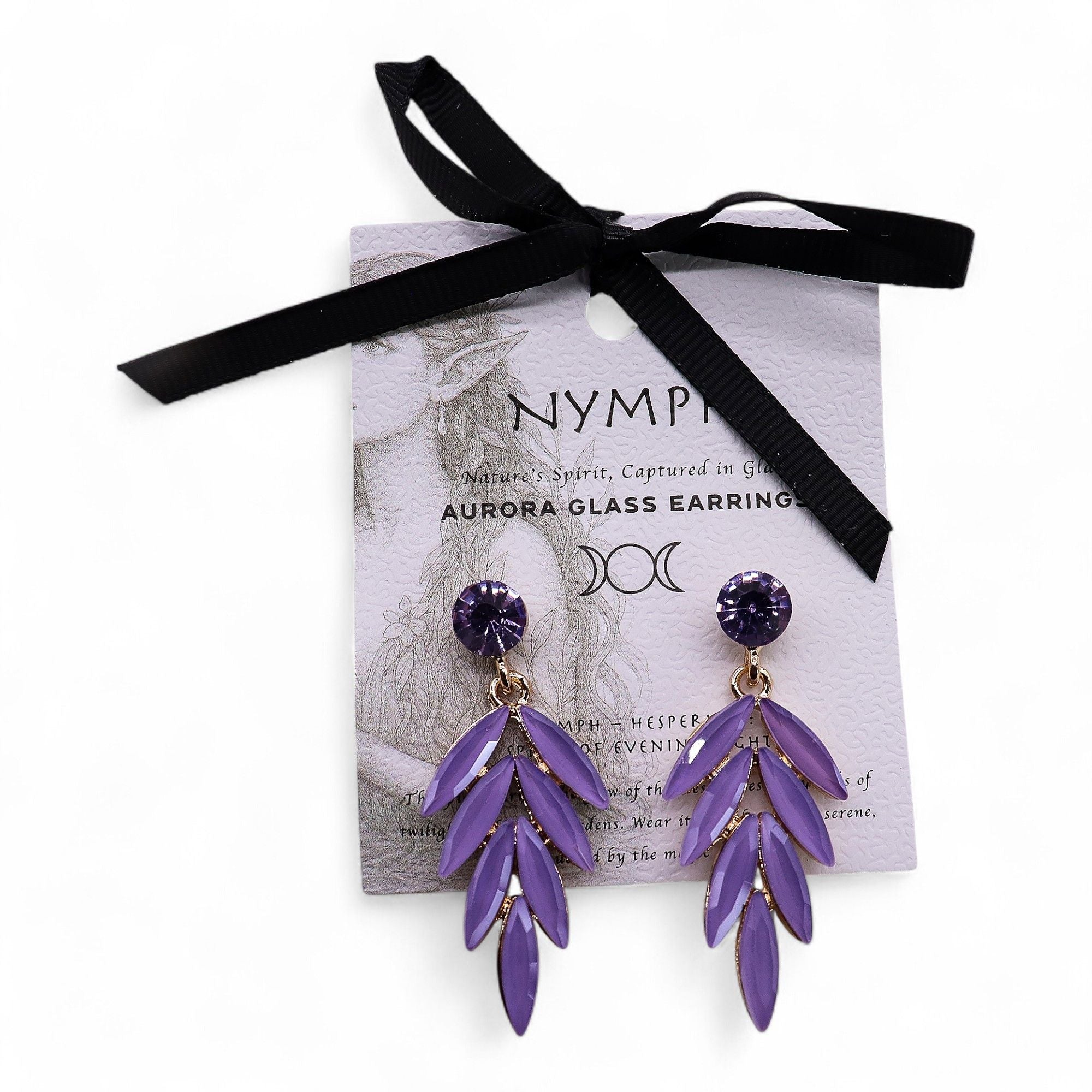 Vintage Earrings - Lavender Faries