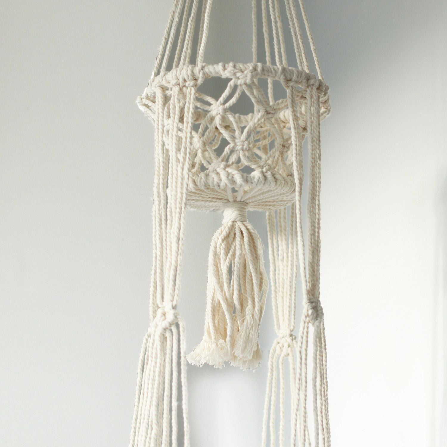Double Pot Holder Macrame Handmade