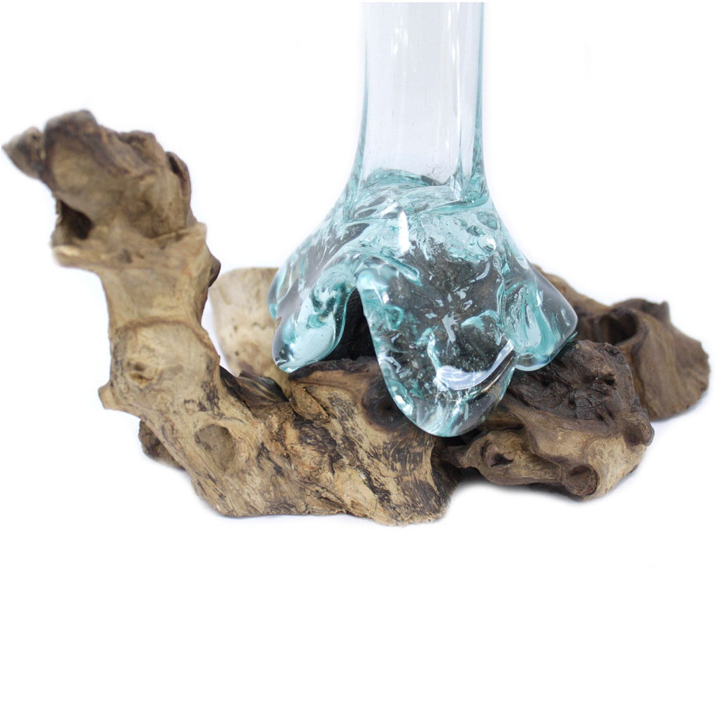 Molten Glass on Wood - Vase - Ornament