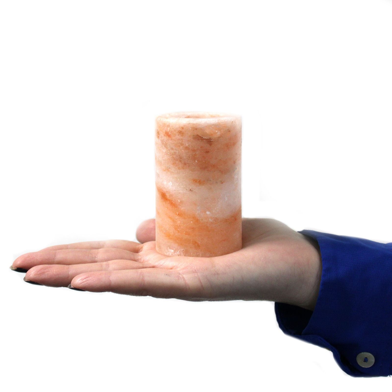 Himalayan Salt Shot Glasses & Wood Serving Stand Set of 2