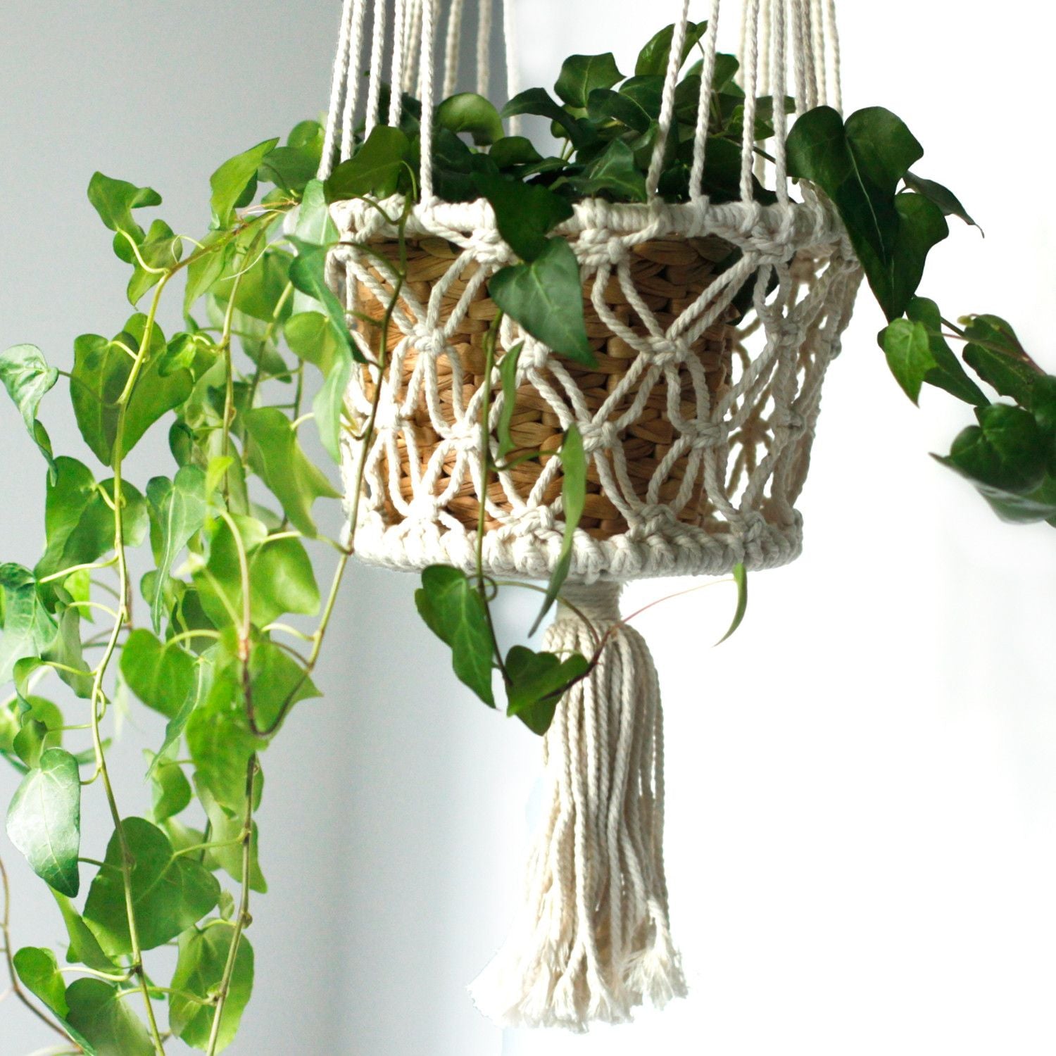 Double Pot Holder Macrame Handmade