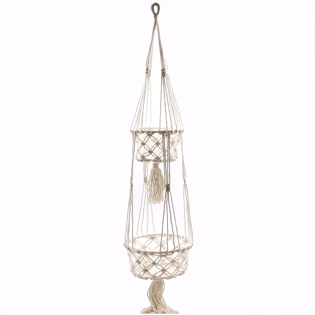 Double Pot Holder Macrame Handmade