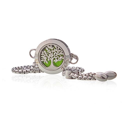 Locket Bracelet Stainless Steel Aromatherapy Diffuser Tree of Life