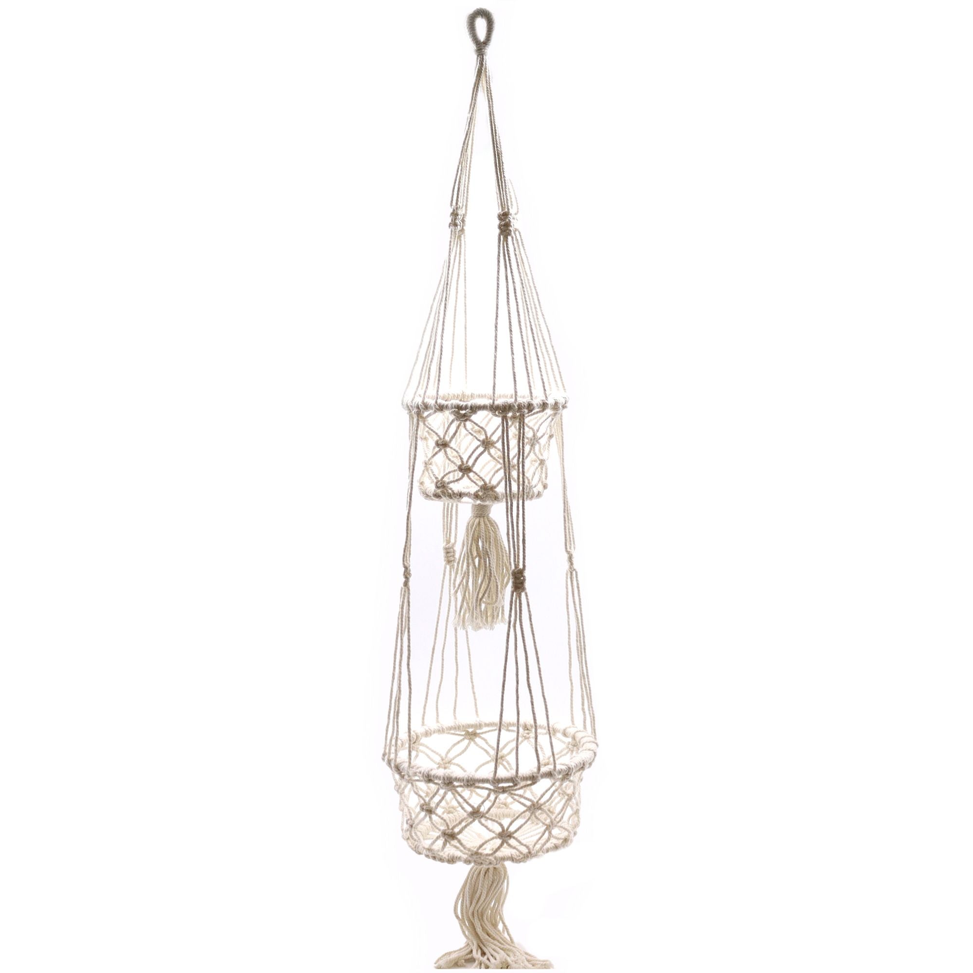 Double Pot Holder Macrame Handmade