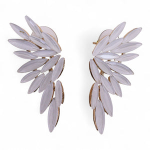 Vintage Earrings Glass - Angel Wings