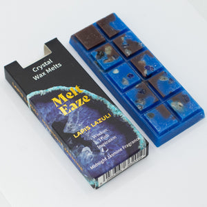 Jasmine Crystal Wax Melts Bar With Lapis Lazuli Gemstone Chips