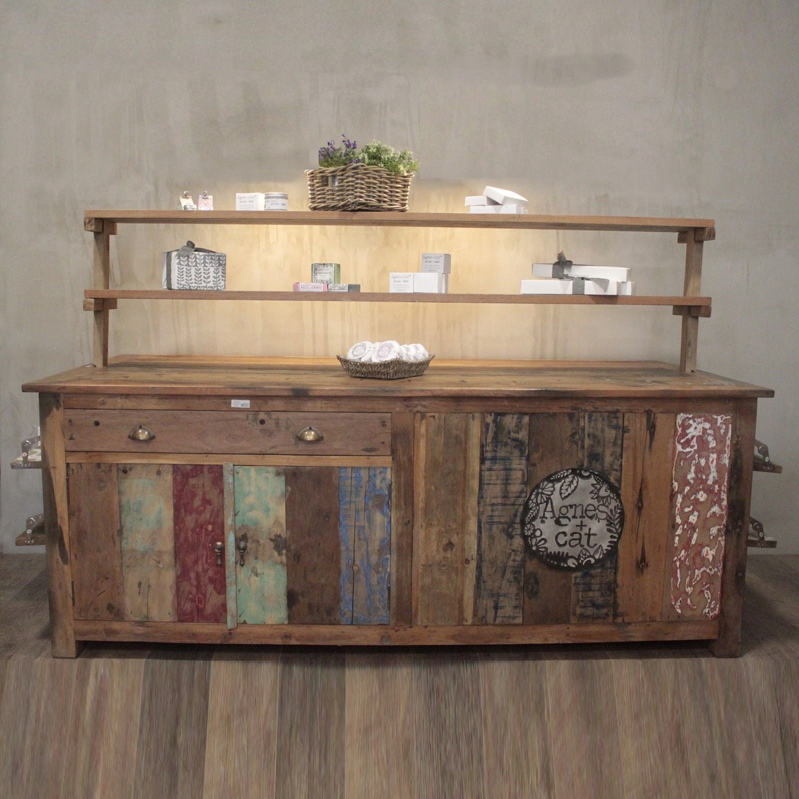 Rustic Charm A&C Large Centre Display Table 207x97x80cm