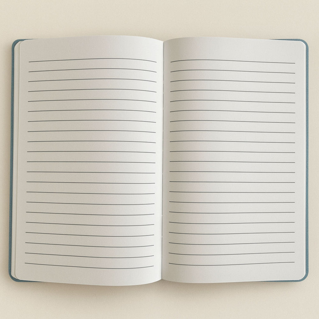 Dark Blue Velvet Notebook - Stay Wild Moon Child