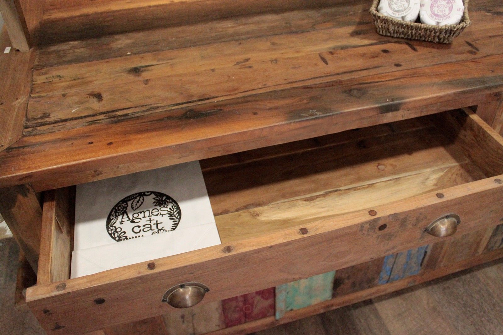 Rustic Charm A&C Large Centre Display Table 207x97x80cm