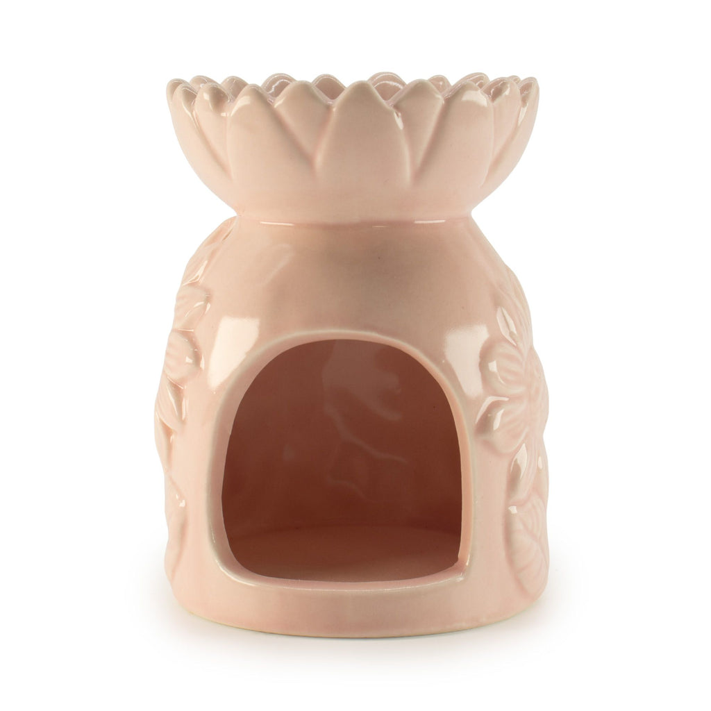 Ceramic Oil Burner Pastel Pink Sunflower