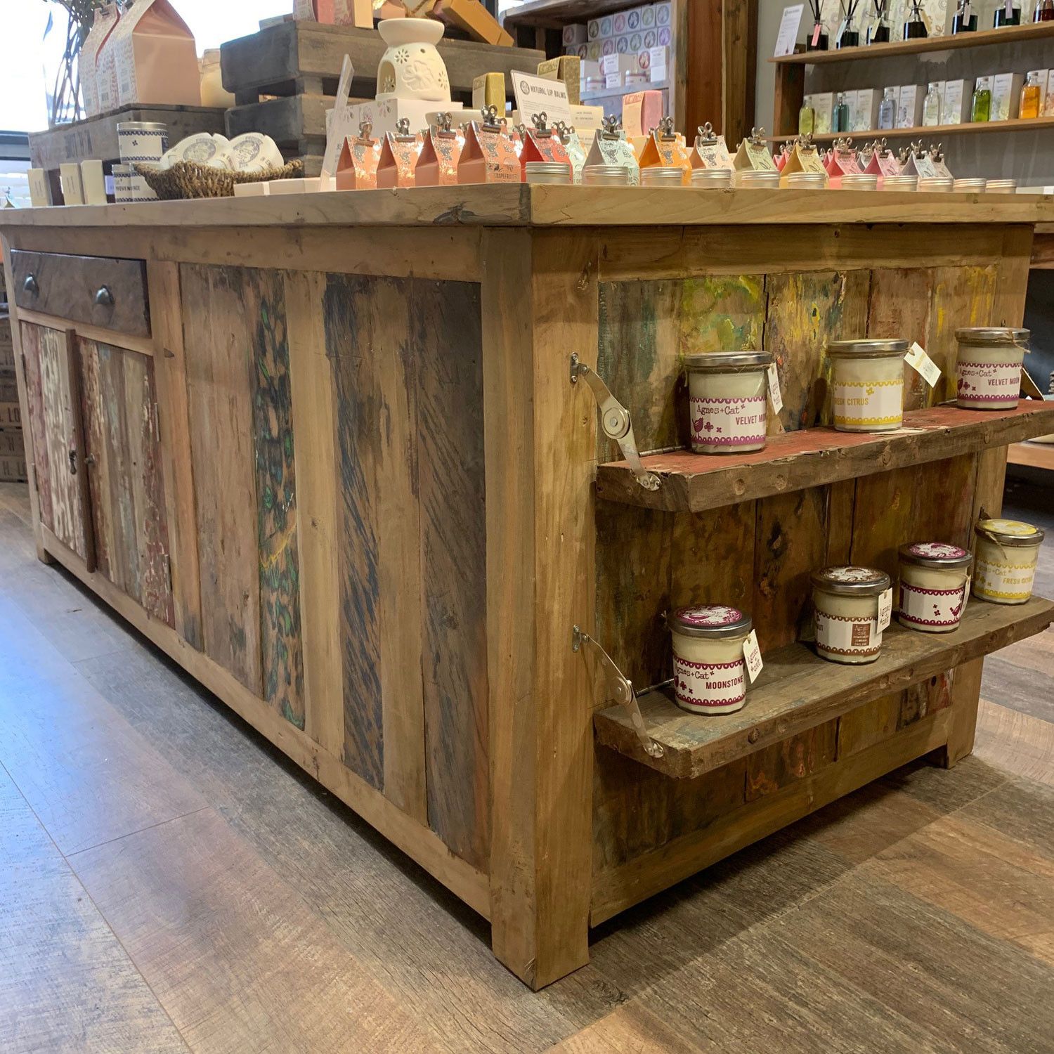 Rustic Charm A&C Large Centre Display Table 207x97x80cm