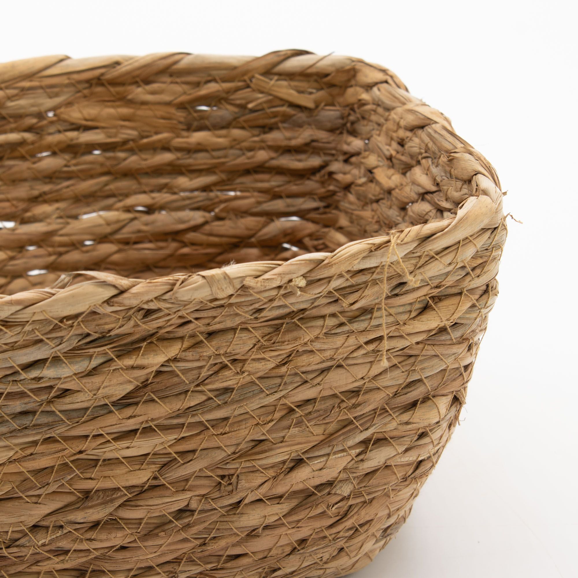 Set of 3 Natural Seagrass Square Baskets