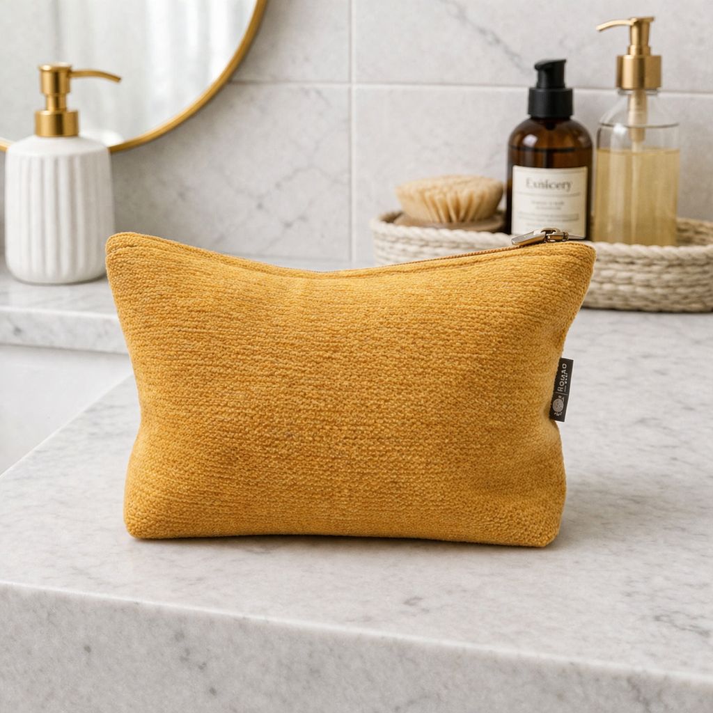 Jacquard Handmade Toiletry Bag Marigold Loom