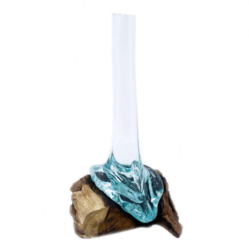 Molten Glass on Wood - Vase - Ornament