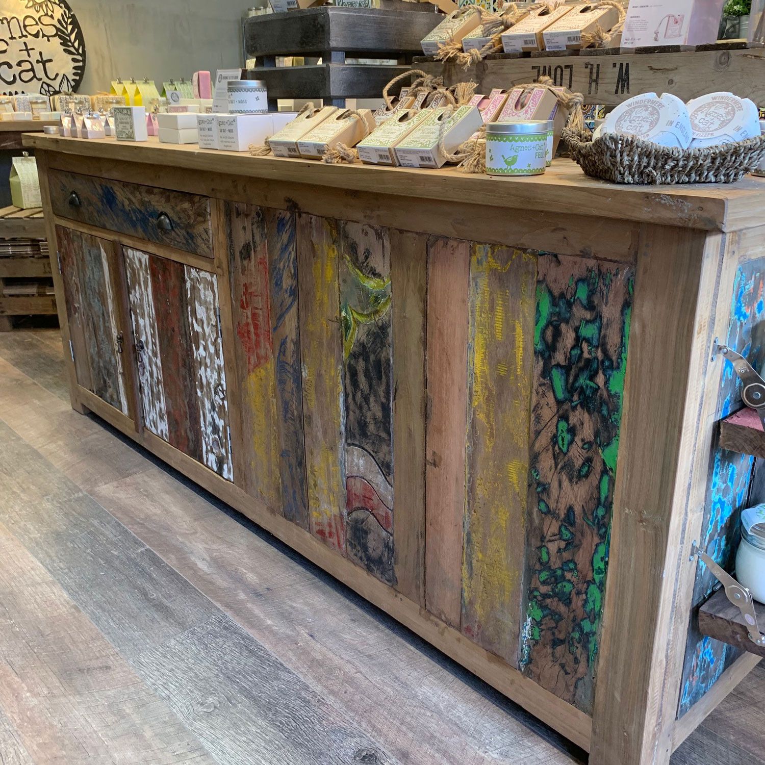 Rustic Charm A&C Large Centre Display Table 207x97x80cm